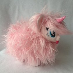 Size: 960x960 | Tagged: safe, artist:burgunzik, oc, oc only, oc:fluffle puff, pony, irl, photo, plushie, solo, tongue out