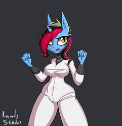 Size: 1649x1709 | Tagged: safe, artist:randystrike, oc, oc only, oc:randy, unicorn, anthro, clothes, solo, suit