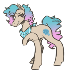 Size: 663x669 | Tagged: safe, artist:monnarcha, oc, oc only, earth pony, pony, female, hoers, mare, one eye closed, simple background, solo, transparent background, wink
