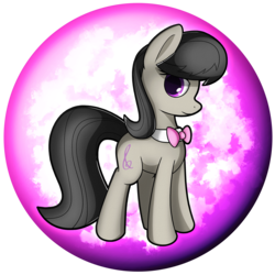 Size: 2539x2539 | Tagged: safe, artist:flamevulture17, octavia melody, earth pony, pony, g4, bowtie, commission, female, high res, looking at you, mare, orb, smiling, solo
