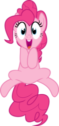 Size: 2114x4483 | Tagged: safe, artist:pegasisterfireboom, pinkie pie, earth pony, pony, g4, female, happy, high res, simple background, smiling, solo, transparent background, vector
