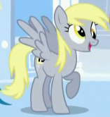 Size: 157x166 | Tagged: safe, screencap, derpy hooves, pegasus, pony, g4, sonic rainboom (episode), cropped, female, picture for breezies, smiling, solo