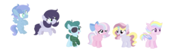 Size: 1783x538 | Tagged: safe, artist:selenaede, artist:strawberry-spritz, oc, oc only, pony, base used, simple background, solo, transparent background