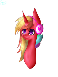 Size: 1926x2530 | Tagged: safe, artist:winternightsnowflake, oc, oc only, oc:apple dash, pony, bust, commission, solo