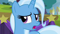 Size: 1280x720 | Tagged: safe, screencap, trixie, pony, g4, no second prances, female, mare, solo