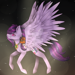 Size: 1024x1024 | Tagged: safe, artist:dragasaw, oc, oc only, fox, pony, commission, solo, watermark