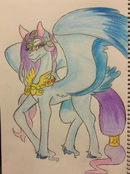 Size: 2365x3170 | Tagged: safe, artist:mscreepyplaguedoctor, oc, oc only, pony, high res, solo, traditional art