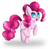 Size: 1257x1222 | Tagged: safe, artist:skashigame, pinkie pie, earth pony, pony, g4, colored pupils, female, looking at you, looking sideways, open mouth, raised hoof, raised leg, simple background, smiling, solo, walking, white background