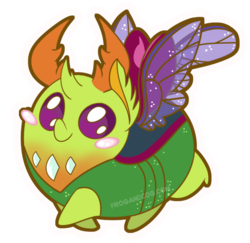 Size: 700x679 | Tagged: dead source, safe, artist:coggler, artist:frog&cog, artist:gopherfrog, thorax, changedling, changeling, g4, to where and back again, chibi, chubbie, colored pupils, cute, king thorax, male, simple background, solo, thorabetes, transparent background
