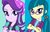 Size: 855x541 | Tagged: safe, juniper montage, starlight glimmer, equestria girls, g4, official, bauble, beanie, bracelet, clothes, counterparts, crossed arms, eyeshadow, female, glasses, hair tie, hat, jewelry, lapel pin, looking at you, makeup, pigtails, rolled up sleeves, shirt, smiling, twilight's counterparts, twintails, vest, watch, wristwatch