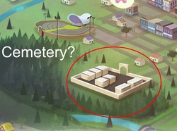 Size: 1182x878 | Tagged: safe, fluttershy, equestria girls, g4, official, canterlot city, conspiracy, cropped, graveyard, illuminati confirmed, map