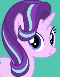 Size: 434x554 | Tagged: safe, starlight glimmer, pony, unicorn, g4, official, female, looking at you, simple background, smiling, solo