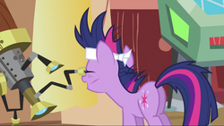 Size: 993x560 | Tagged: safe, screencap, twilight sparkle, pony, g4, it's about time, butt, cut, female, mare, plot, solo