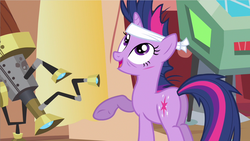 Size: 1280x720 | Tagged: safe, screencap, twilight sparkle, pony, g4, it's about time, butt, cut, female, mare, plot, solo