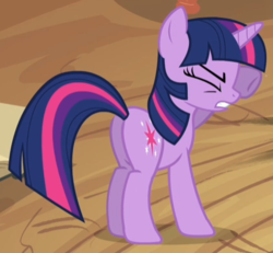 Size: 422x390 | Tagged: safe, screencap, twilight sparkle, pony, g4, it's about time, butt, cropped, female, mare, plot, solo