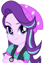 Size: 3400x4820 | Tagged: safe, artist:lifes-remedy, starlight glimmer, equestria girls, equestria girls specials, g4, my little pony equestria girls: mirror magic, absurd resolution, clothes, crossed arms, female, looking at you, simple background, solo, that was fast, transparent background, vector, watch, wristwatch