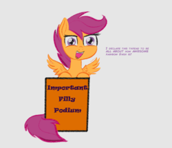 Size: 944x811 | Tagged: safe, artist:cosmonaut, scootaloo, g4, female, simple background, solo, white background