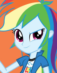 Size: 434x554 | Tagged: safe, rainbow dash, equestria girls, g4, official, female, solo