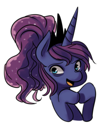 Size: 2096x2480 | Tagged: safe, artist:fauxsquared, princess luna, luna-afterdark, g4, female, high res, simple background, solo, white background