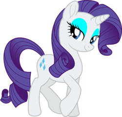 Size: 7000x6684 | Tagged: safe, artist:luckreza8, rarity, pony, unicorn, g4, my little pony: the movie, absurd resolution, female, raised hoof, simple background, smiling, solo, transparent background, vector