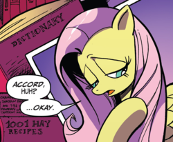 Size: 816x674 | Tagged: safe, artist:andy price, idw, fluttershy, friendship is magic #48, g4, spoiler:comic, female, solo