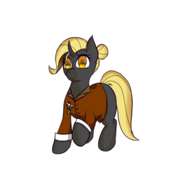 Size: 1024x1024 | Tagged: safe, oc, oc only, oc:dark karma, changeling, glasses, holeless, simple background, solo, transparent background, yellow changeling