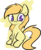 Size: 597x724 | Tagged: artist needed, safe, noi, earth pony, pony, g4, blank flank, female, filly, smiling, solo