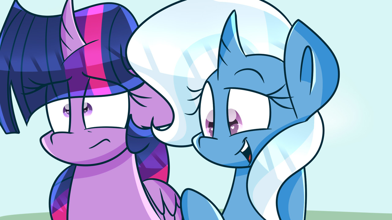 #1376103 - safe, artist:lynchristina, trixie, twilight sparkle, alicorn ...