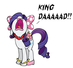 Size: 1231x1147 | Tagged: safe, artist:zharkaer, rarity, pony, unicorn, g4, bow, clothes, cosplay, costume, dialogue, female, floppy ears, hair bow, jewelry, koopalings, kootie pie koopa, lipstick, necklace, nintendo, nose in the air, open mouth, screaming, shell, shoes, simple background, solo, super mario bros., super mario world, tabitha st. germain, the adventures of super mario bros. 3, transparent background, uvula, voice actor joke, wendy o. koopa, whining, yelling