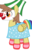 Size: 713x1120 | Tagged: safe, artist:greenmage96, oc, oc only, oc:ferb fletcher, pony, clothes, clown, clown nose, makeup, red nose, simple background, solo, transparent background