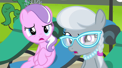 Size: 1280x720 | Tagged: safe, screencap, diamond tiara, silver spoon, pony, g4, my little pony: friendship is magic, twilight time