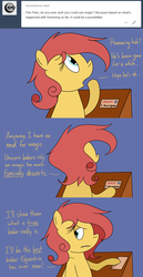 Size: 1280x2477 | Tagged: safe, artist:hummingway, oc, oc only, oc:pan pare, pony, ask-humming-way, dialogue, solo, tumblr, tumblr comic