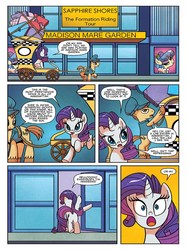 Size: 720x960 | Tagged: safe, artist:agnesgarbowska, idw, rarity, sapphire shores, pony, friends forever #37, g4, my little pony: friends forever, advertisement, idw advertisement