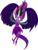 Size: 7213x9546 | Tagged: safe, artist:pink1ejack, sci-twi, twilight sparkle, equestria girls, g4, my little pony equestria girls: friendship games, absurd resolution, clothes, female, glowing horn, horn, large wings, midnight sparkle, simple background, solo, transparent background, vector, wings