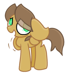 Size: 662x719 | Tagged: safe, artist:thefanficfanpony, hoops, pegasus, pony, g4, nervous, simple background, solo, transparent background, younger