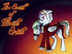 Size: 1024x774 | Tagged: safe, artist:akorafelstream, rainbow dash, pony, the count of monte rainbow, g4, clothes, crossover, female, rainbow dantes, solo, the count of monte cristo