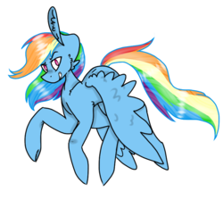 Size: 733x656 | Tagged: safe, artist:spitfirekat, rainbow dash, pony, g4, female, flying, simple background, solo, spread wings, transparent background