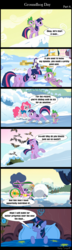 Size: 640x2220 | Tagged: safe, artist:bredgroup, edit, edited screencap, screencap, applejack, pinkie pie, rarity, spike, twilight sparkle, dragon, comic:groundhog day, g4, winter wrap up, comic, groundhog day, screencap comic