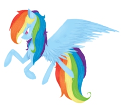 Size: 832x704 | Tagged: safe, artist:aliceandamy, rainbow dash, pony, g4, female, flying, simple background, solo, spread wings, transparent background