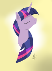 Size: 3340x4528 | Tagged: safe, artist:purplestar01, twilight sparkle, pony, g4, bust, female, high res, portrait, solo