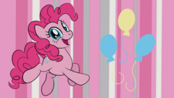Size: 1024x576 | Tagged: safe, artist:mlpsuper24, edit, pinkie pie, earth pony, pony, g4, cute, diapinkes, female, happy, smiling, solo, wallpaper, wallpaper edit
