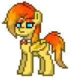 Size: 148x165 | Tagged: safe, artist:lavenderheart, oc, oc only, bat pony, pony, pony town, fire princess, simple background, solo, unamused, white background