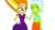 Size: 1193x670 | Tagged: safe, artist:ktd1993, adagio dazzle, trixie, equestria girls, g4, alternate hairstyle, female, frankenstein's monster, lesbian, ship:triagio, shipping