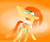 Size: 563x470 | Tagged: safe, artist:lavenderheart, oc, oc only, bat pony, pony, fire princess, gradient background, solo