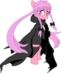 Size: 819x976 | Tagged: safe, artist:albert238391, pony, crossover, mirai nikki, ponified, simple background, solo, transparent background, yuno gasai