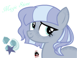Size: 711x537 | Tagged: safe, artist:thememechester, oc, oc only, oc:magic stone, earth pony, pony, base used, magical lesbian spawn, offspring, parent:maud pie, parent:trixie, parents:mauxie, simple background, solo, transparent background