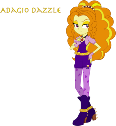 Size: 2072x2252 | Tagged: safe, artist:robocheatsy, adagio dazzle, equestria girls, g4, annoyed, boots, female, high heel boots, high res, jewelry, simple background, solo, transparent background, vector
