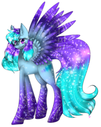 Size: 1705x2139 | Tagged: safe, artist:alithecat1989, oc, oc only, oc:northern lights, pegasus, pony, female, large wings, looking at you, mare, request, simple background, smiling, solo, spread wings, transparent background, wings