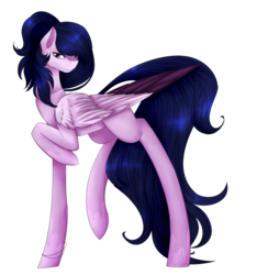 Size: 1668x1710 | Tagged: safe, artist:midfire, oc, oc only, pegasus, pony, female, mare, raised hoof, simple background, solo, transparent background