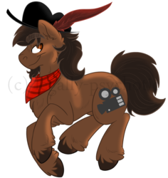 Size: 1244x1320 | Tagged: safe, artist:cranberry--zombie, oc, oc only, oc:snow whiz, earth pony, pony, hat, male, simple background, solo, stallion, transparent background